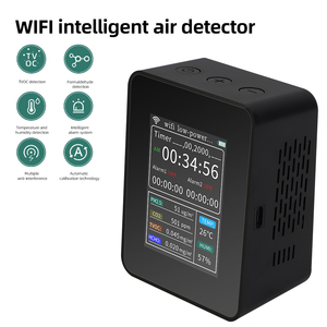 HCHO เครื่องตรวจจับคุณภาพอากาศอัจฉริยะไร้สาย PM2.5 TV0C CO2เครื่องทดสอบความชื้นอุณหภูมิเครื่องวิเคราะห์ก๊าซ - Product Image 6