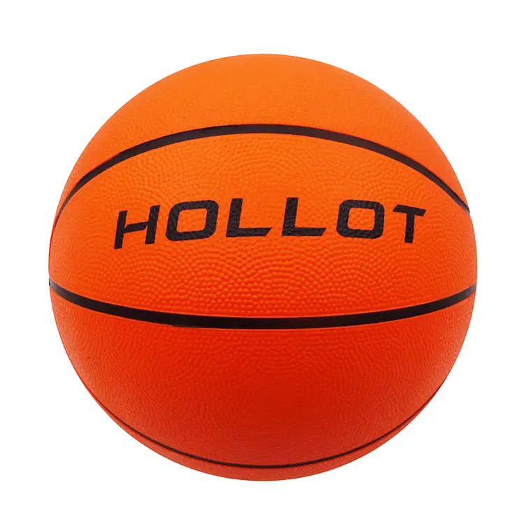 卸売サイズ7屋外オレンジ色バスケットボールボールカスタム販促用ゴムバスケットボール