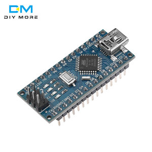 Placa de desarrollo PCB mejorada/MINI USB Nano V3.0 Atmel ATMEGA328P-AU CH340 5V, microcontrolador, Pin de soldadura para Arduino