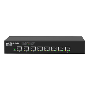 8-Port 10 Gbit/s Hoch kosten günstiger Ethernet-Netzwerk-Switch 160 Gbit/s Kapazität Leistungs starker Chipsatz IGMP-Snoop ing-Funktion