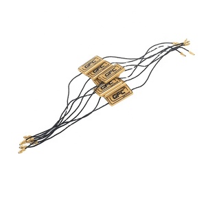 Nylon <strong>String</strong> Brown Plastic <strong>Tags</strong> <strong>Custom</strong> Embossed Brand Logo Plastic Hang <strong>Tag</strong> <strong>String</strong> Lock for Clothing - Product Image 2