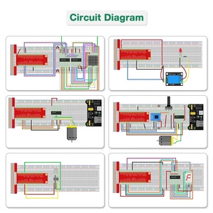 LAFVIN ahududu Pi 4 / 3B Breadboard ile başlangıç kiti LCD1602 ekran için Python C Java Scratch acemi kiti ahududu Pi 5 için