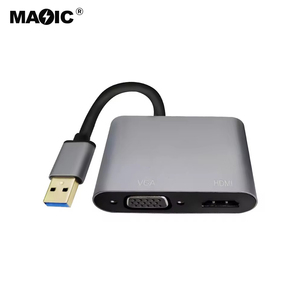 Convertidor de adaptador USB3.0 a VGA HDMI, adaptador de USB a HDMI VGA, Compatible con salida de sincronización HDMI VGA 1080P, Compatible con Windows 7/8/10 - Product Image 2