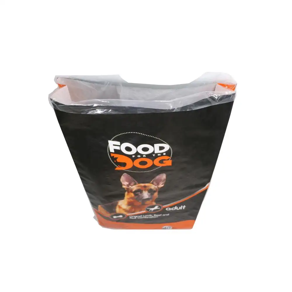 Tas makanan anjing/Kucing/Tiongkok 40lb kemasan anyaman pp kemasan makanan tahan bau tahan kelembaban kualitas makanan