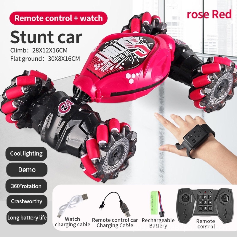 Mango de reloj rojo