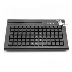 Venta al por menor Flexible Usb Pos caja registradora Teclado programable con lector de tarjeta inteligente - Product Image 2
