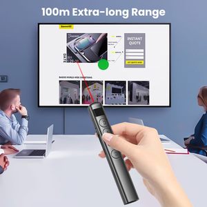 Usb slideshow clicker 2.4 GHz penna presenter wireless USB RF telecomando puntatore rosso ricaricabile puntatori penna per power point - Product Image 3