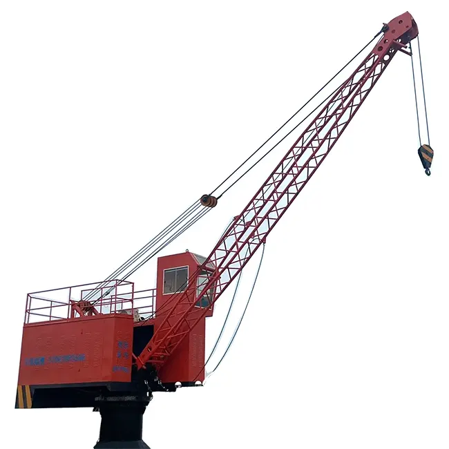 En venta Seaport Offshore Deck Crane Truss Boom Pedestal Crane offshore Platform Crane