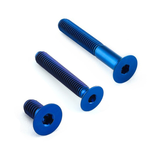 1/4 M7 titanyum Split jant cıvatası Bbs Fg Turbo M6 M29 M15 X 1.25 M12 X200Mm altıgen havşa altıgen soket başlı titanyum cıvata - Product Image 5