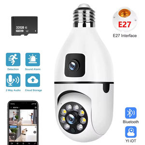 2025 Q6 A6プロX-IOT CAMアプリ1080P HDデュアルレンズデュアルスクリーンカメラホームセキュリティIP WiFiミニCCTV 360電球カメラ - Product Image 5