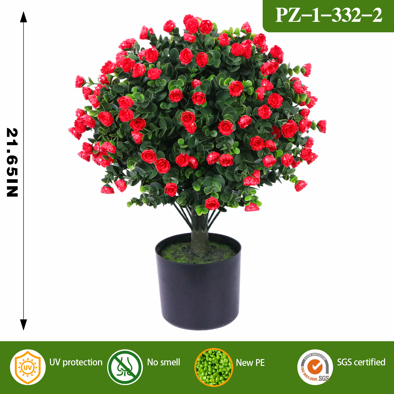 fleur rouge PZ-1-332-2