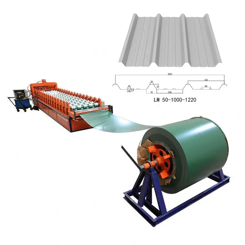 LM macchine per la produzione di piastrelle Ibr tetto trapezoidale tegola smaltata macchina per la produzione di lastre per tetti ondulati