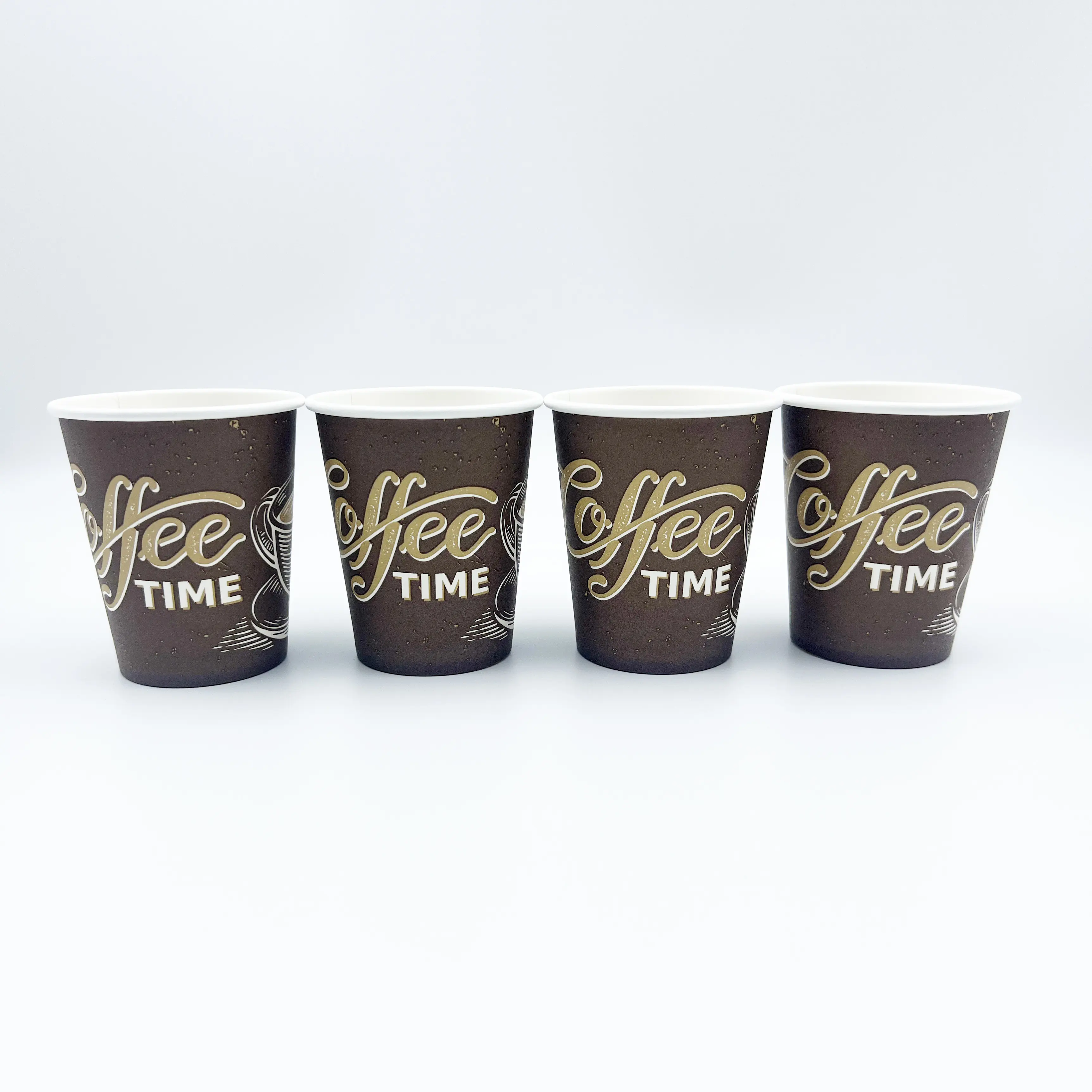 4 Unzen umwelt freundliche Vasos Desechables Con Tapas Einweg-Pappbecher für heiße Getränke Gedrucktes Logo PLA Vending Paper Cup