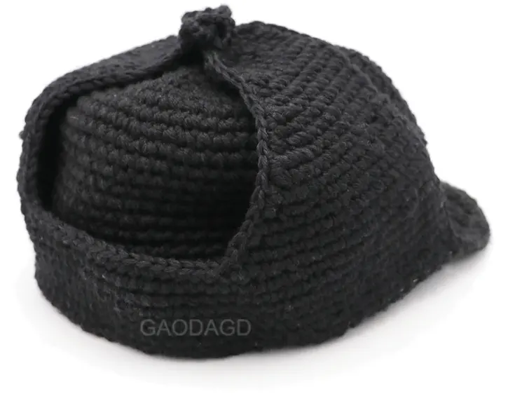 DS Venta al por mayor Nuevo diseño Hecho a mano Poliéster Cuerda Crochet sombrero Sombrero de invierno