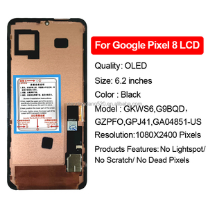 Điện thoại di động OLED pantalla Tela thay thế lắp ráp đầy đủ Màn hình cảm ứng LCD pixel 8 hiển thị với khung cho <span class=keywords><strong>Google</strong></span> gkws6 g9bqd - Product Image 2