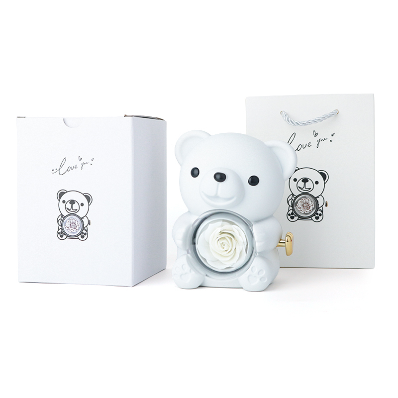 Fleur de savon blanche