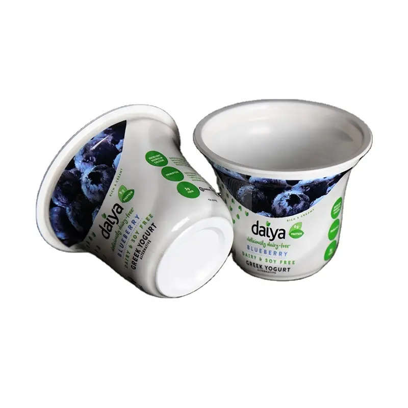 PP Material Disposable Plastic Yogurt Packaging Cups