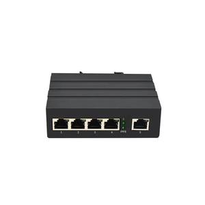 Conmutador de red Ethernet industrial de 5 puertos no gestionado con enlace ascendente 10/100Base-TX para soluciones de infraestructura IIoT - Product Image 1