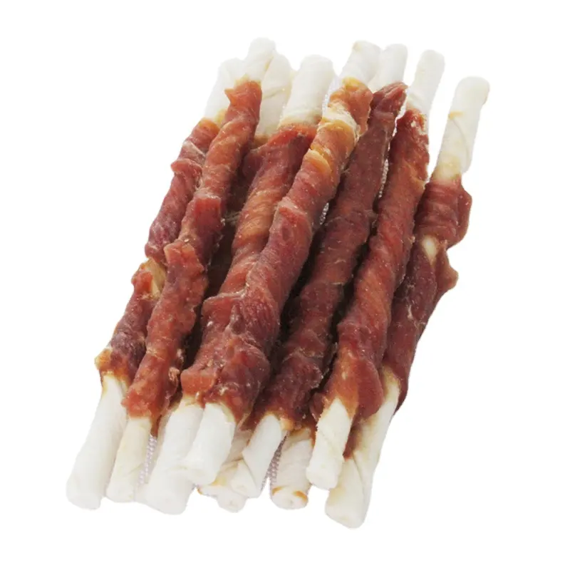 Nourrice — bâtonnets en peau de canard et de vache, aliments nourrissants pour chiens, chows, chiot, aliments pour animaux de compagnie