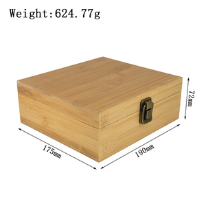 Lưu trữ hộp gỗ đa chức năng với Carabiner khóa hộp xì gà Hộp Quà Tặng bằng gỗ tùy chỉnh phụ kiện hút thuốc - Product Image 2
