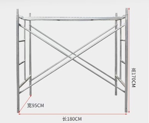 Sistema di impalcatura di alta qualità zincato H telaio ponteggio in metallo scala telaio ponteggio impalcatura - Product Image 3
