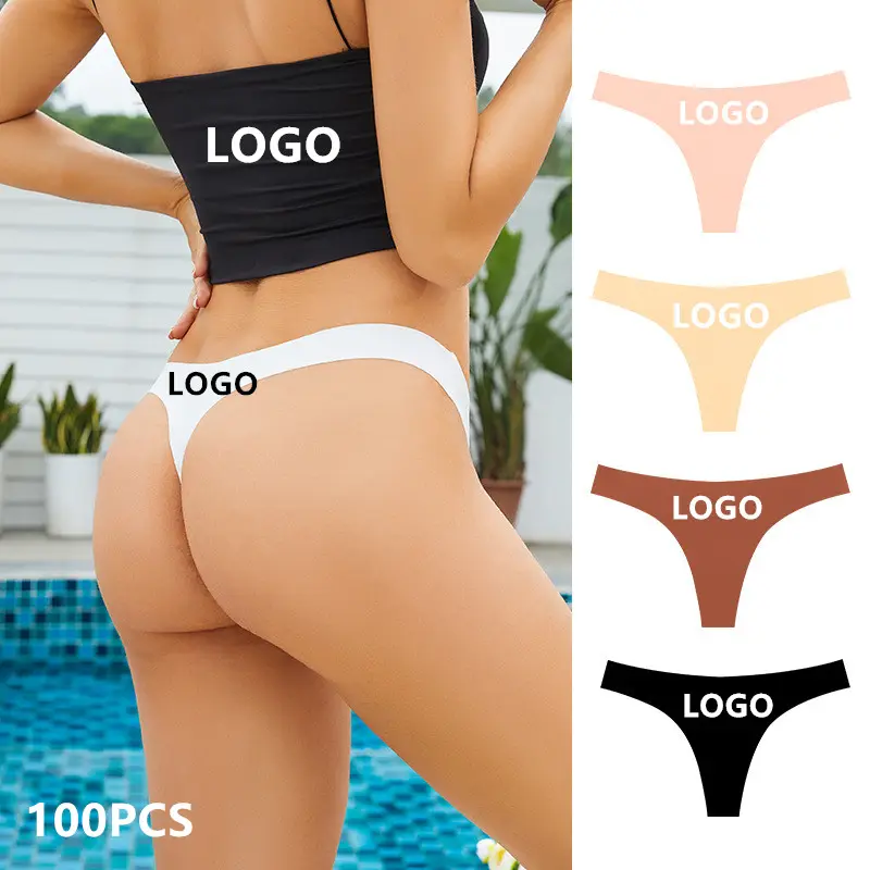 Bragas sin costuras personalizadas 0306 # Ice Silk Lady Panti Sports Yoga Bragas Classic Sexy Ladies Tangas Moda Sin rastro para mujeres