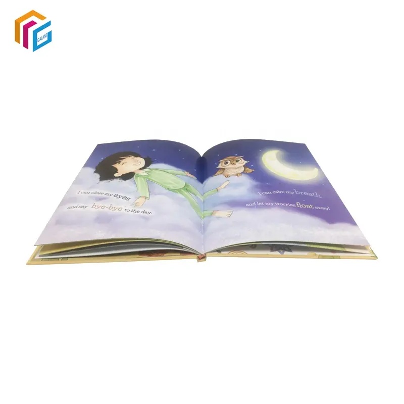 Impresión personalizada CMYK 157gsm, papel recubierto de cartón, libro de fotos para niños, libros de tapa dura