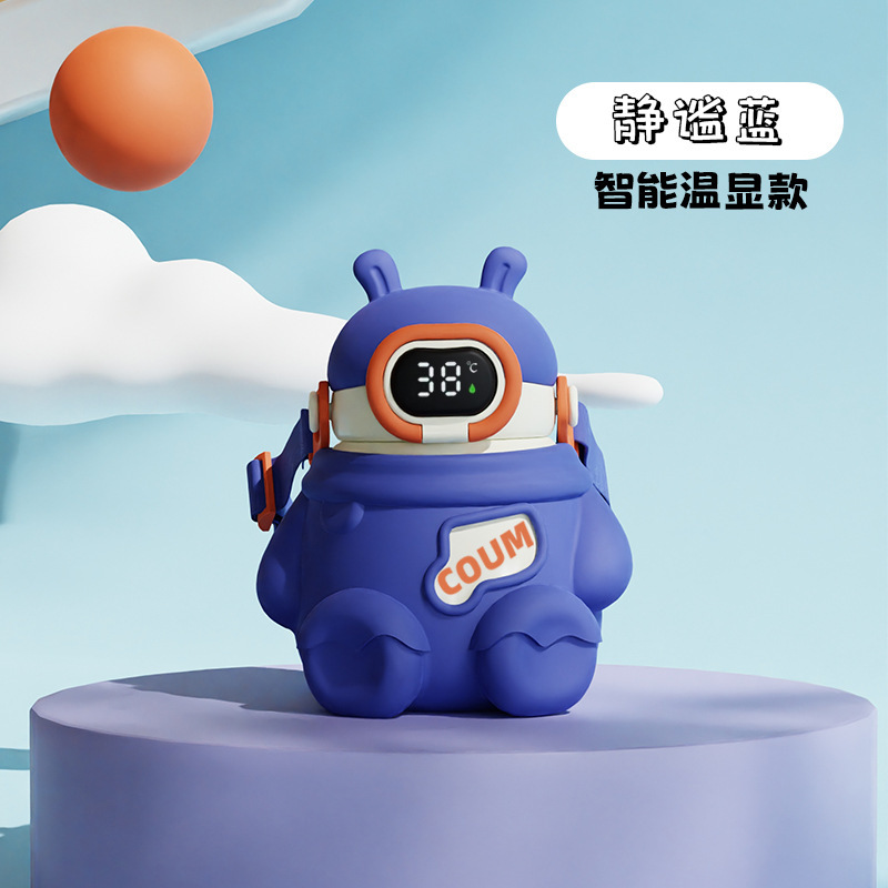 Intelligent temperature display - blue