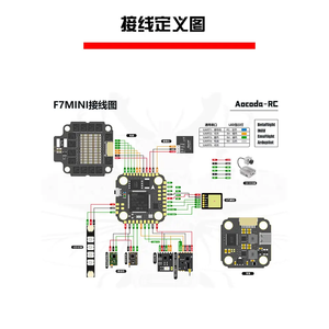 F7 mini controller di volo 45A 4 in 1 brushless ESC 2-6S impilano kit drone FPV controller di volo da corsa ad alta velocità RC