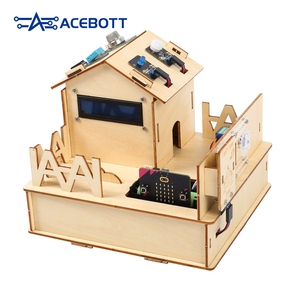 ACEBOTT Micro bit Holz Smart House Coding Starter Kit Anfänger IoT Bluetooth Fernbedienung DIY Lernspiel zeug für Arduino - Product Image 6