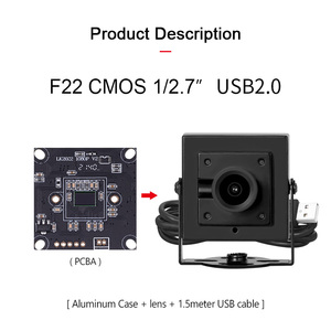 3200 F22 1080P 1.8mm 160Degree Wide Angle 2MP UVC Protocol USB2.0 Plug Play Mini HD Industrial <strong>Camera</strong> with Face Recognition - Product Image 3