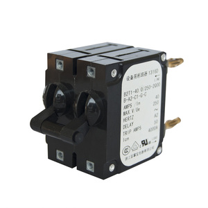 Disyuntor magnético hidráulico BSB B2 2 polos 80V 250V 10A 8A 16A 32A tipo de terminal tipo bala para equipo PDU UPS - Product Image 1