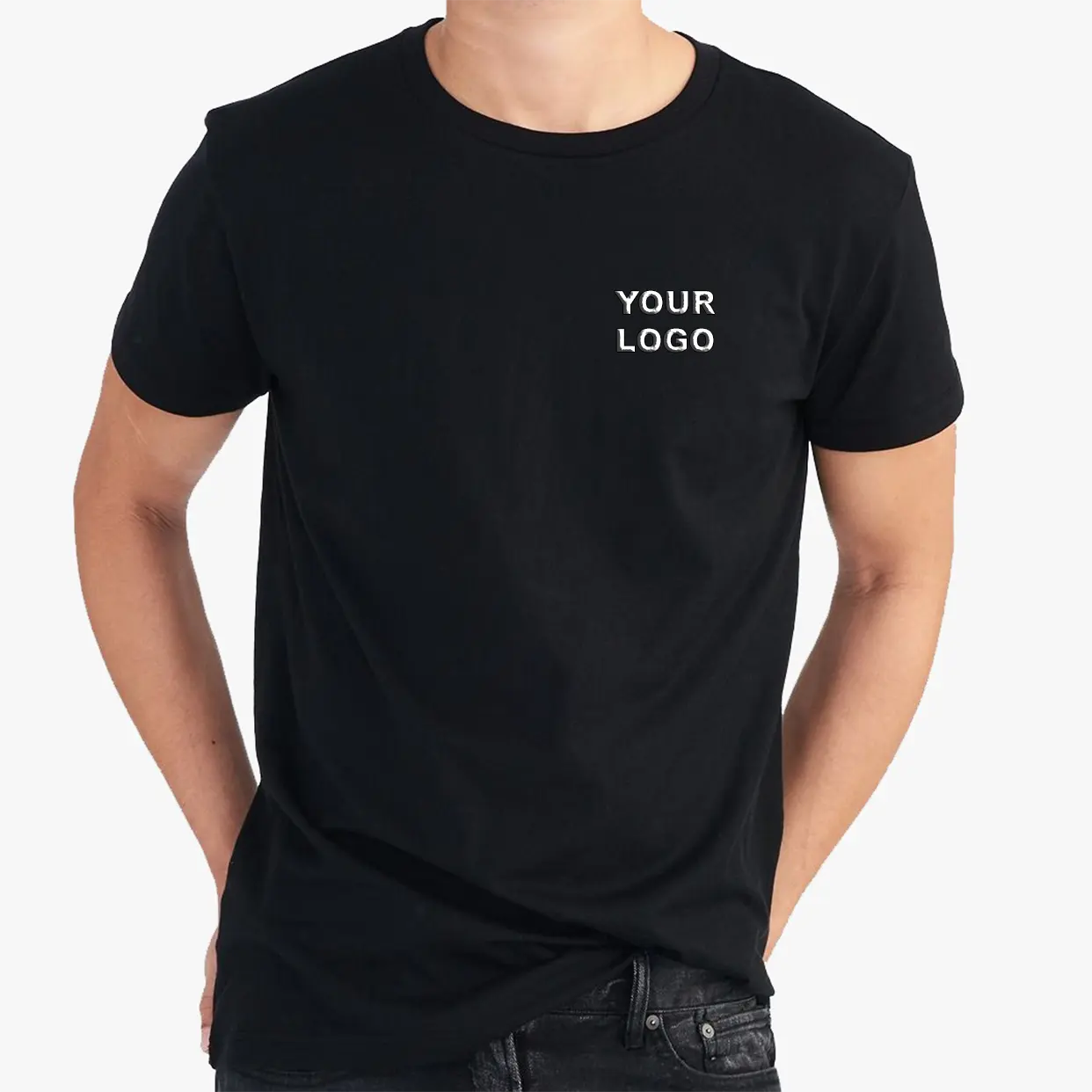 T-shirt personnalisé pour hommes en gros d'usine avec votre logo fabriqué en Turquie Istanbul avec votre marque personnalisée Service OEM