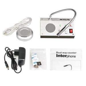 Intercomunicador de ventana de 3W 9908 antiinterferencias, sistema de intercomunicación de ventana de contador de Banco de grabación de Audio de doble vía Retevis RT9908 - Product Image 6