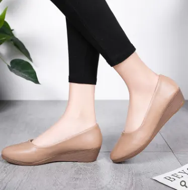 Newest shoes lady comfortable fashion ladies women wedge shoes