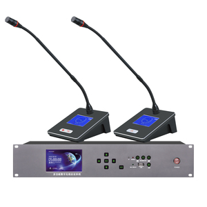 Wireless Meeting Room <strong>System</strong> With Camera Tracking Function High End Metal Digital Conference Microphone <strong>System</strong> - Product Image 5