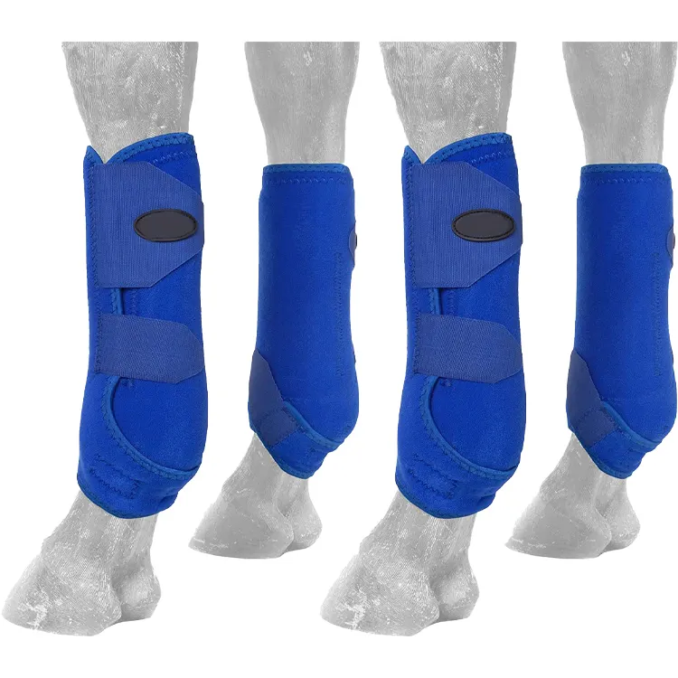 Botas de neoprene para cavalo, venda direta de fábrica, botas de tendão, coloridas, proteção para equitação de cavalo