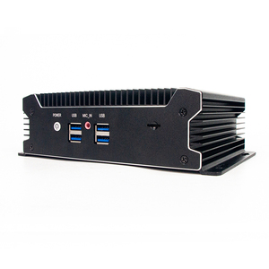 PC industrial Mini interfaces hombre-máquina 2 * LAN 4G SSD sin ventilador VGA RS232 i7 i5 caja computadora pantalla táctil Edge Computing - Product Image 2