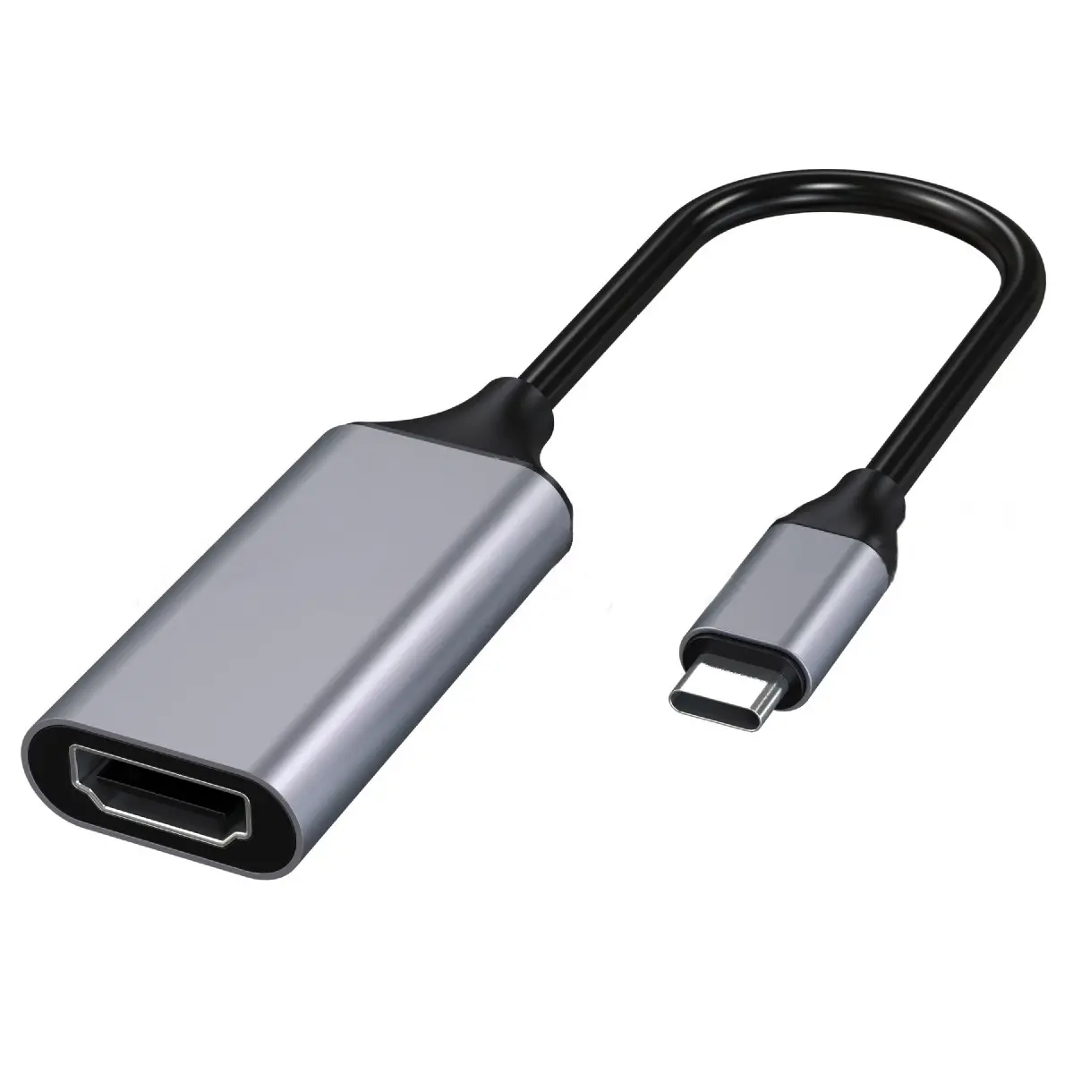 Kabel adaptor untuk Multimedia, USB 3.1 Tipe c pria Ke hd wanita, kabel adaptor konverter kabel aluminium 1080p Tipe c ke hd