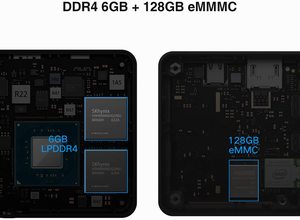 CHUWI LarkBox Pro4KミニPCIntel Celeron J4125クアッドコア6 GBRAM 128 GBROMウィンドウs10デスクトップコンピューターHD USB-C BT 5.1、wifi - Product Image 3