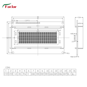 2004 LCD LCD 2004A 2004 LCD modulo 5V 20 x4 IIC I2C - Product Image 6