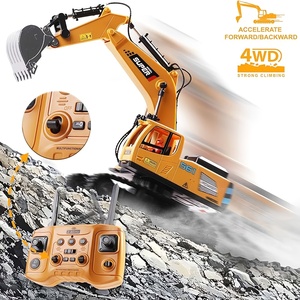 YX RC รถขุดของเล่น360 ° หมุนได้รถควบคุมการก่อสร้างสำหรับการเล่นทรายขนาด2.4กิกะเฮิร์ตซ์16ช่อง - Product Image 2