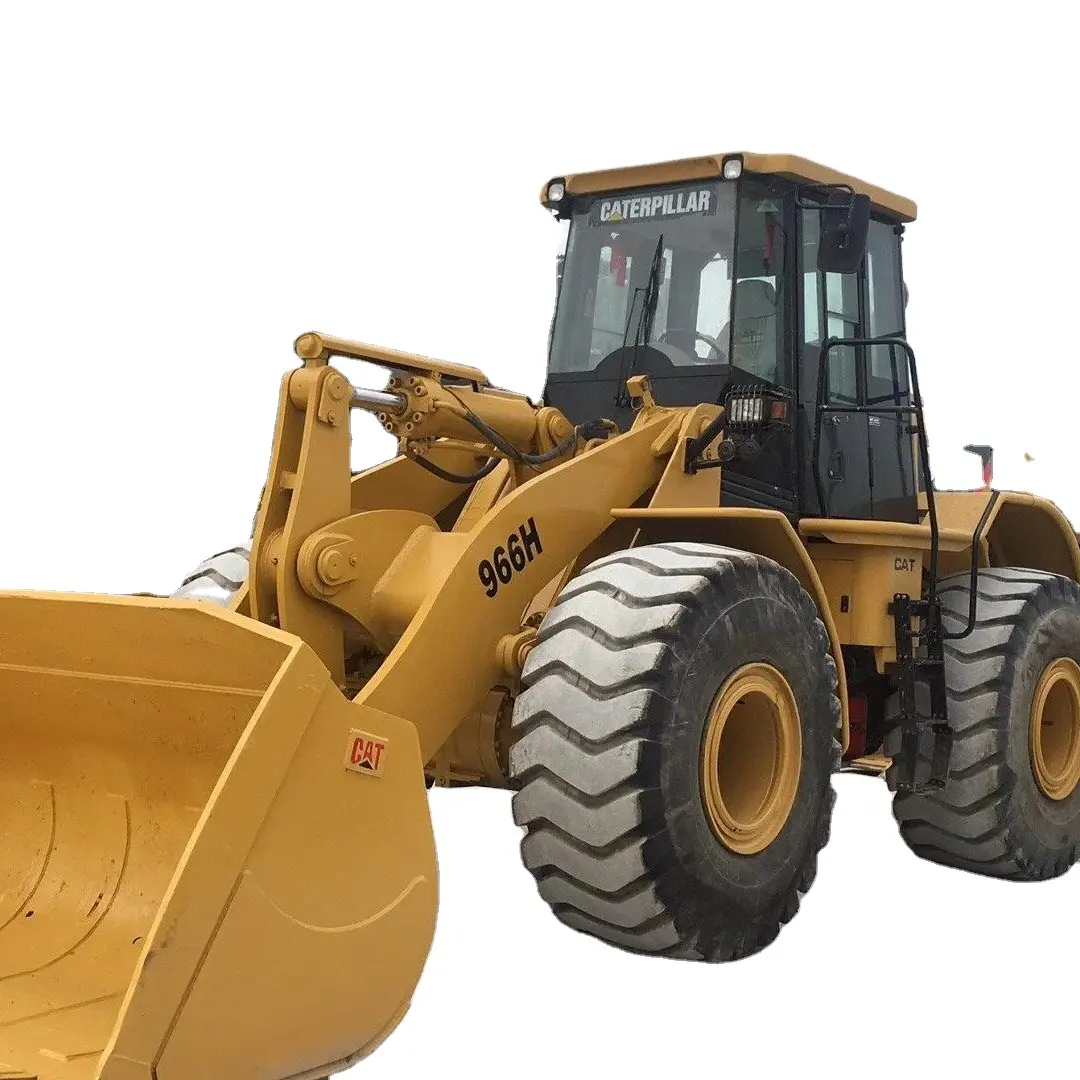 Macchina di seconda mano attrezzature caterpillar 966H a buon mercato caricatore frontale prezzo/usato cat caricabatterie 966h per la vendita calda