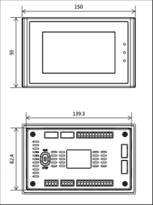 Samkoon a basso costo GC-043-16M2AI-C tutto In uno Hmi Plc interfaccia uomo macchina controllore logico programmabile 4.3 pollici HMI