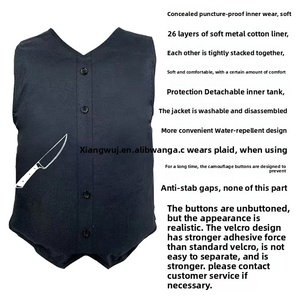 سترة سلامة تكتيكية عالية الجودة مقاومة لطعن سترة سوداء مريحة مضادة للقطع بالجملة المنتج الأصلي - Product Image 2