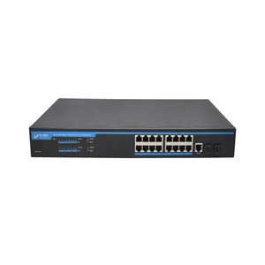 อีเธอร์เน็ตสวิตช์16พอร์ต POE Gigabit POE สวิตช์เครือข่ายที่จัดการ L2 VLAN สำหรับกล้อง PTZ POE