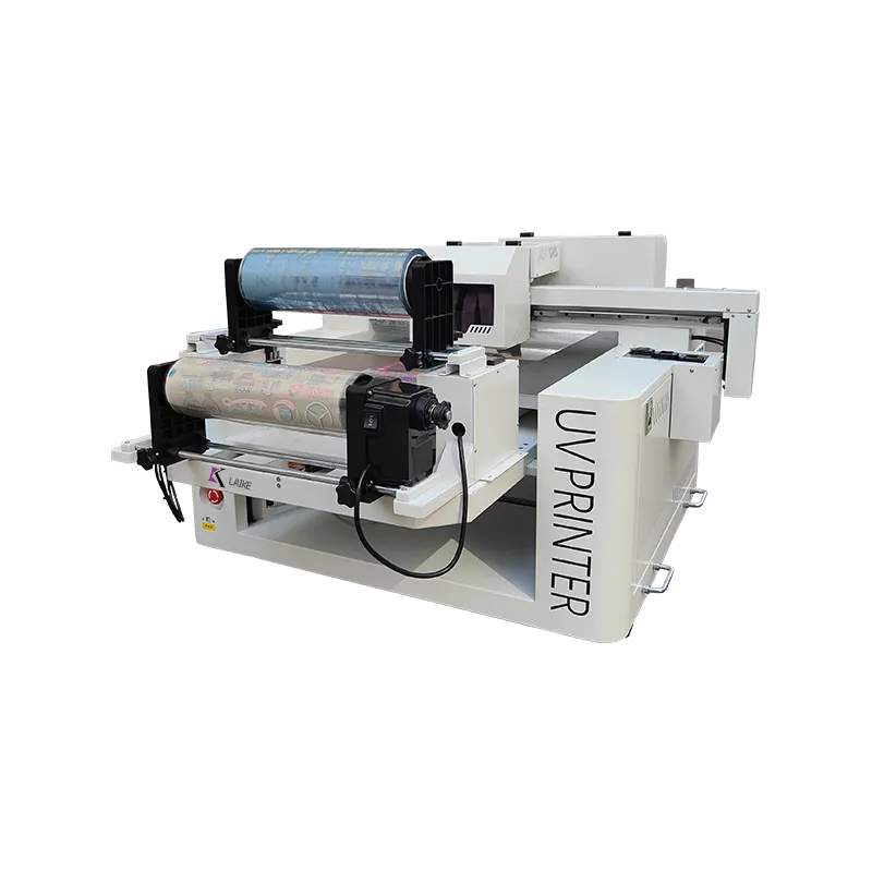 6090 Multifunctionele Uv Flatbed Printer Dtf Overdracht Film Sticker Drukmachine Met Vernis