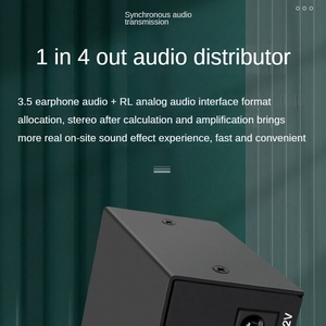 <strong>1</strong>-in-4 Analog Audio <strong>Splitter</strong> <strong>RCA</strong> L/R Aux Stereo Sound Audio Distributor 4-Port PC DVD Speaker <strong>Splitter</strong> for Consumer Electronics - Product Image 3