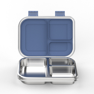 Aohea Universal for Students <strong>Meal</strong> Container 304 Stainless Steel Lunch <strong>Box</strong> Food Container Insulate 3 Compartment Bento <strong>Box</strong> - Product Image 4