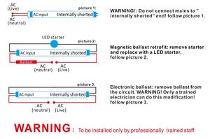 Çok renkli 360 derece lineer LED lamba floresan floresan lamba fikstür T5 T8 LED tüp floresan lamba - Product Image 5